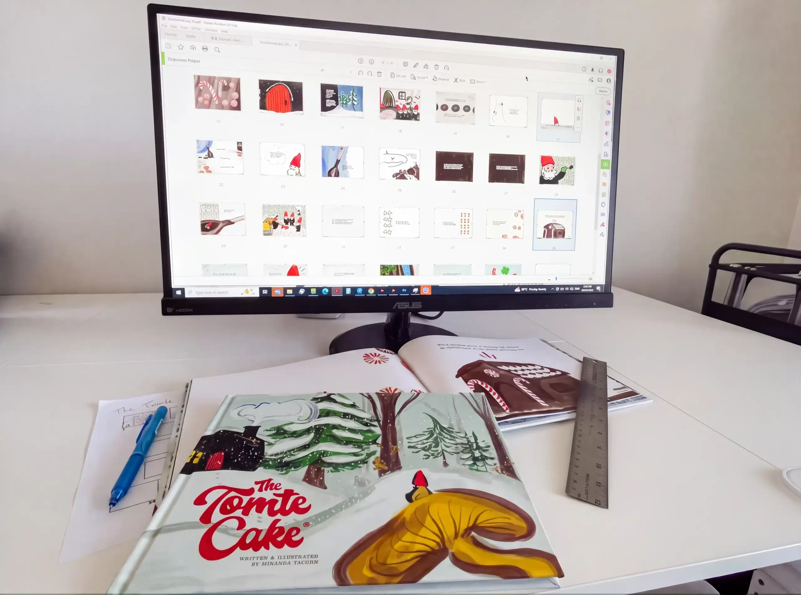 children's book publishing services work on the computer